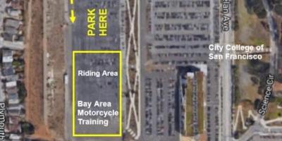 نقشہ SF کی موٹر سائیکل پارکنگ