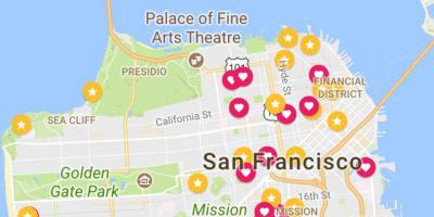 نقشہ سان فرانسسکو کے مالیاتی ضلع