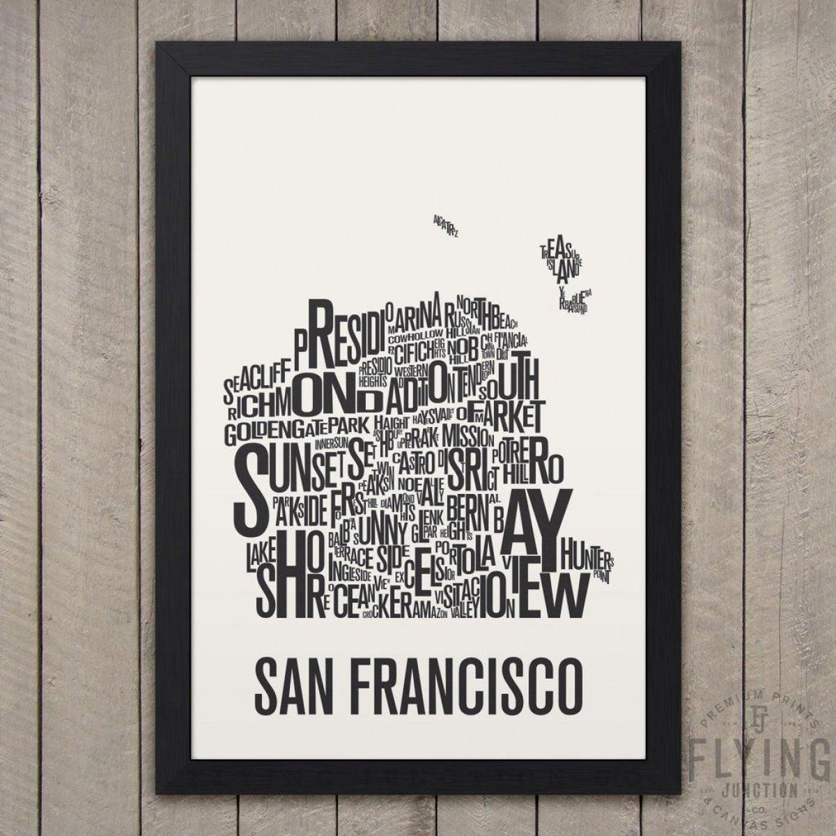 سان فرانسسکو نوع ٹائپ نقشہ