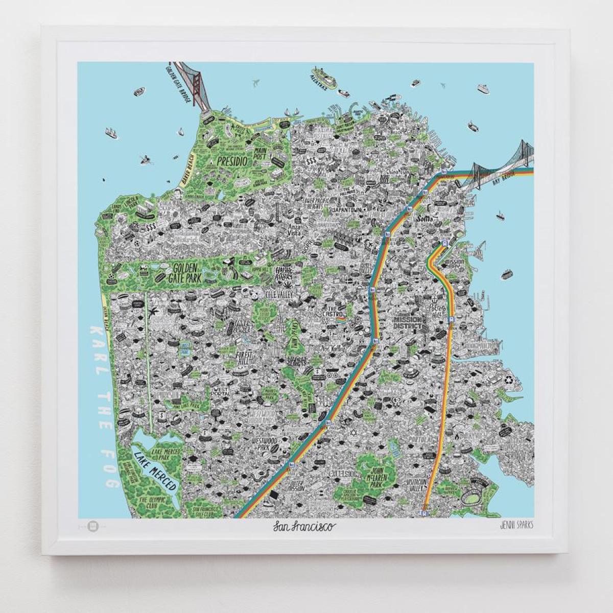نقشہ کے سان فرانسسکو آرٹ