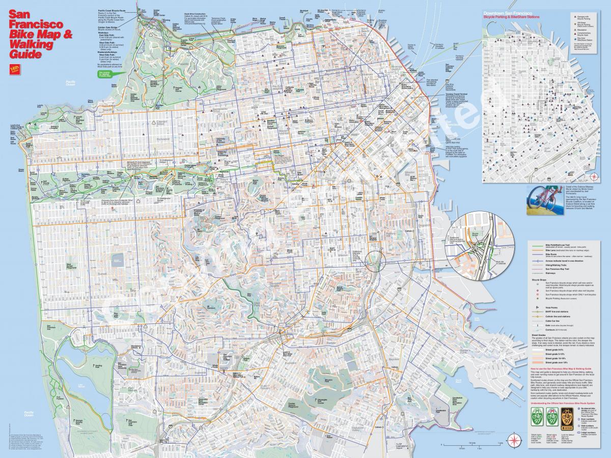 نقشہ کے سان فرانسسکو سائیکل