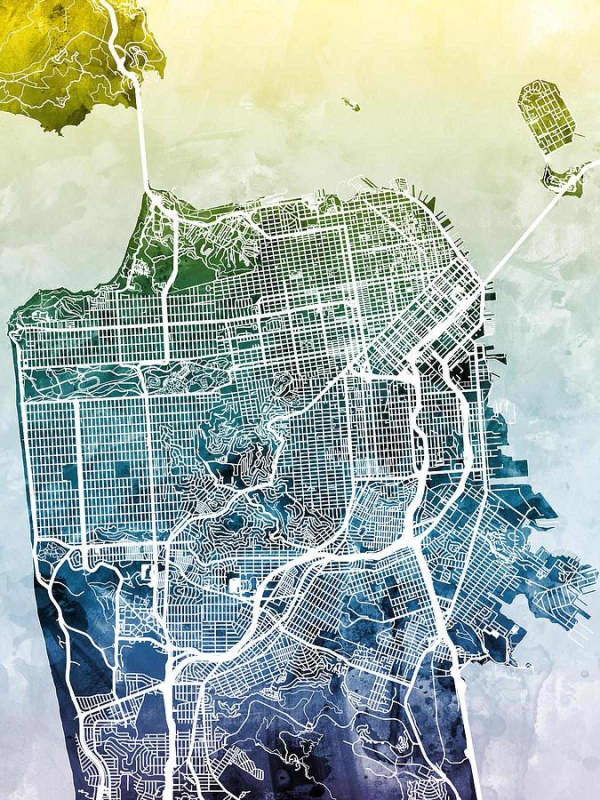 نقشہ سان فرانسسکو کے شہر آرٹ