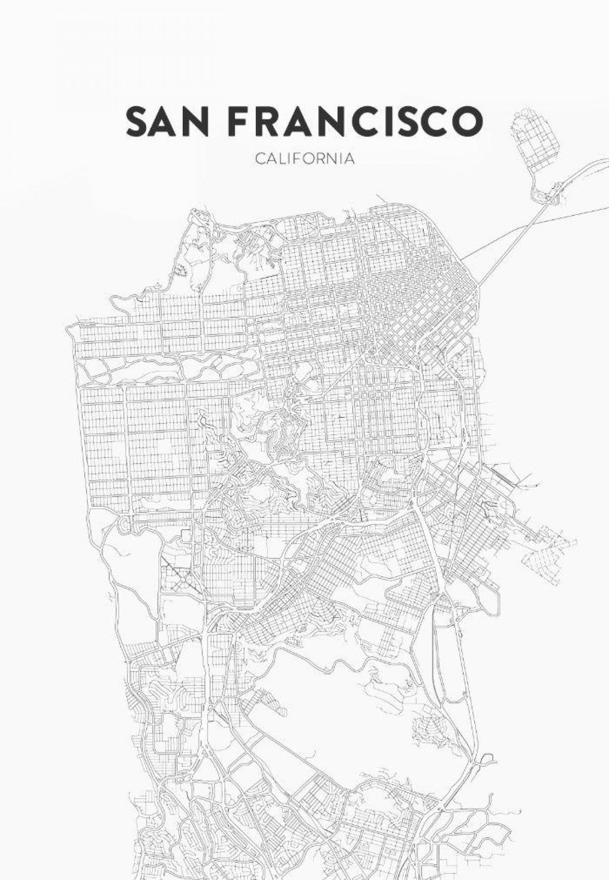 پرنٹ کے نقشے سان فرانسسکو