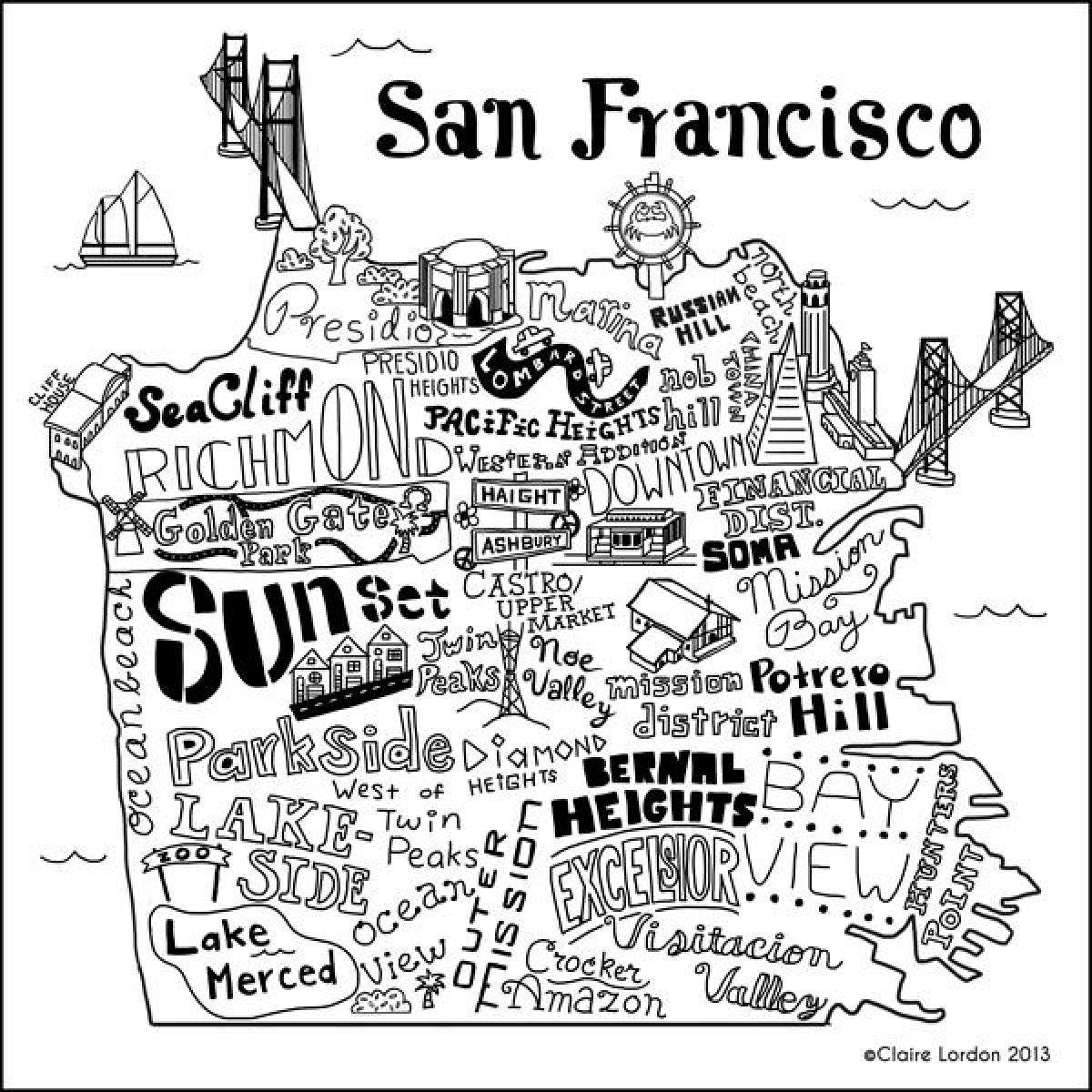 نقشہ کی دکان سان فرانسسکو
