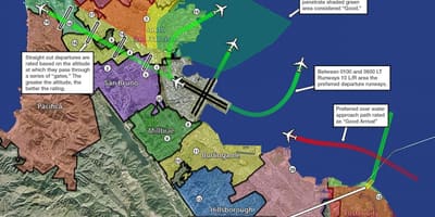 KSFO نقشہ