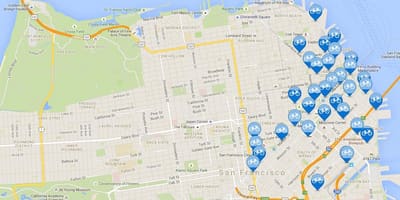 نقشہ کے سان فرانسسکو موٹر سائیکل کا اشتراک کریں
