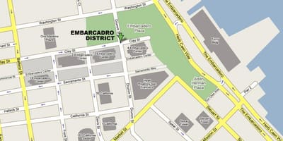 نقشہ کے embarcadero سان فرانسسکو