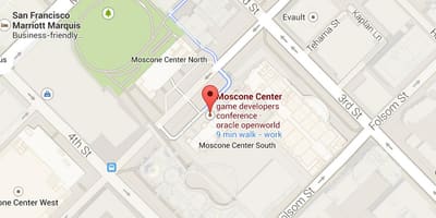 نقشہ کے moscone مرکز سان فرانسسکو