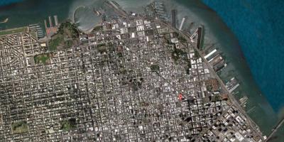 نقشہ کے سان فرانسسکو سیٹلائٹ