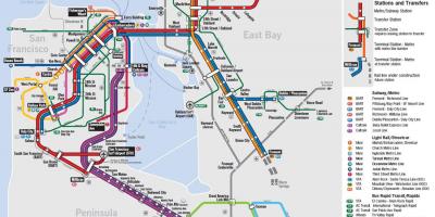 نقشہ عوامی نقل و حمل سان فرانسسکو