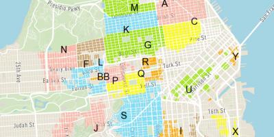 مفت سٹریٹ پارکنگ سان فرانسسکو نقشہ
