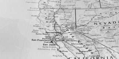 سیاہ اور سفید کے نقشے سان فرانسسکو