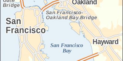 نقشہ سان فرانسسکو کے گولڈن گیٹ پل